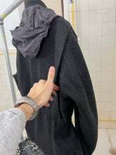 Load image into Gallery viewer, Late 1990s Mandarina Duck Thick Wool M65 Jacket with Grey Nylon Hood - Size L
