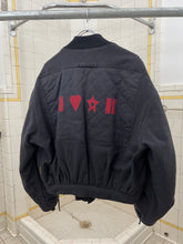 Load image into Gallery viewer, aw1993 Armani Padded Bomber with Arm Cinch and Back Graphic Detailing - Size XL