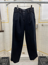 Load image into Gallery viewer, 1980s Marithe Francois Girbaud Pleated Denim Pants with Buttoned Pockets - Size M