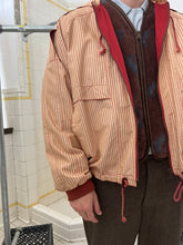 Load image into Gallery viewer, 1990s Armani Oversized Striped Jacket with Pleated Hood Detailing - Size OS