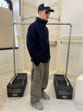Load image into Gallery viewer, Late 1990s Mandarina Duck Raw Cut Boiled Wool Quarter Zip Pullover - Size M