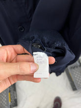 Load image into Gallery viewer, 1990s Katharine Hamnett Wide Bomber with Articulated Ribbed Cuffs in Navy - Size L