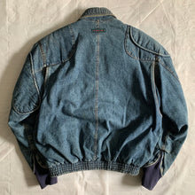 Load image into Gallery viewer, 1980s Katharine Hamnett Denim Cargo Bomber Jacket - Size L