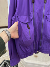 Load image into Gallery viewer, 1980s Armani Dual Zip Iridescent Flight Jacket - Size XL