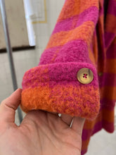 Load image into Gallery viewer, 1980s Armani Plaid Boiled Wool Overcoat - Size M