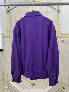 1980s Armani Dual Zip Iridescent Flight Jacket - Size XL