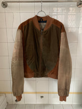 Load image into Gallery viewer, 1990s Armani Painted Corduroy and Velour Bomber - Size XL