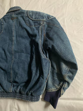 Load image into Gallery viewer, aw1986 Katharine Hamnett Denim Cargo Bomber Jacket - Size L