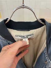 Load image into Gallery viewer, 1980s Katharine Hamnett Padded Washed Denim Bomber - Size L