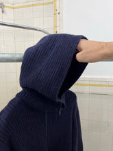 Load image into Gallery viewer, 1990s Final Home Knitted Hoodie with Nylon Sleeve Detail - Size M