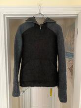 Load image into Gallery viewer, 2000s Vintage Grey and Black Mohair Ninja Hoodie - Size M