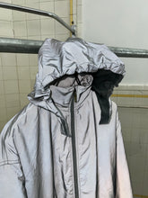 Load image into Gallery viewer, 2000s Armani Futuristic Reflective Glass Jacket with Packable Hood - Size L