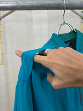 Load image into Gallery viewer, 1980s Armani Blue Bomber Jacket with Ribbed Collar Trim - Size M