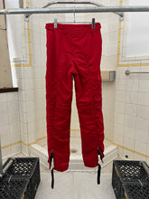 Load image into Gallery viewer, 2000s Armani Red Futuristic Padded Nylon Pants - Size M