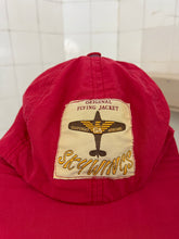 Load image into Gallery viewer, 1990s Armani Red Long-Brim Logo Cap - Size OS
