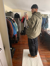 Load image into Gallery viewer, 1990s Katharine Hamnett Khaki Silk Military Parka - Size XL