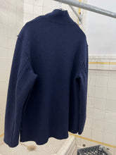 Load image into Gallery viewer, Late 1990s Mandarina Duck Raw Cut Boiled Wool Quarter Zip Pullover - Size M