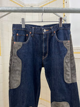 Load image into Gallery viewer, 2001 CDG Homme Homme Leather Reinforced Denim Jeans - Size L