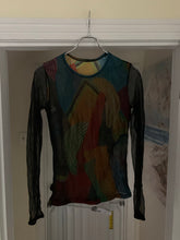 Load image into Gallery viewer, ss1997 Yohji Yamamoto Mesh Geometric Print Top - Size M