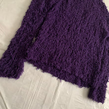 Load image into Gallery viewer, 1990s Yohji Yamamoto Purple Frayed Gauge Knit - Size M