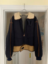 Load image into Gallery viewer, 1990s Armani Quilted B-3 Jacket with Sherpa Lined Collar and Extended Hem - Size XL