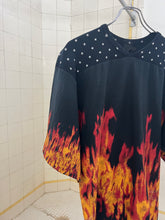Load image into Gallery viewer, aw2004 Bernhard Willhelm Flame Football T-Shirt - Size M