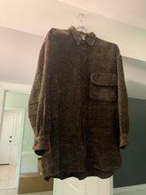 Load image into Gallery viewer, 1990s Armani Brown Texture Knitted Pocket Shirt - Size M