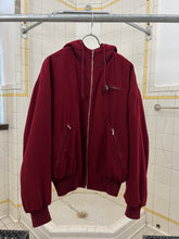 Load image into Gallery viewer, 1980s Katharine Hamnett Velour Circle Pattern Hooded Bomber - Size XL