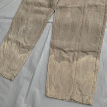 Load image into Gallery viewer, 1980s CDGH Linen Trousers with Bleach Dyed Hems - Size S