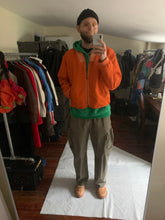 Load image into Gallery viewer, 1990s Armani Orange Nylon Safety Work Jacket - Size XL
