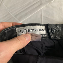 Load image into Gallery viewer, aw1996 Issey Miyake Black Sheep Leather Moto Biker Pants - Size L