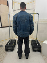 Load image into Gallery viewer, Vintage Padded Denim Moto Jacket - Size L