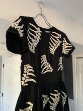 Load image into Gallery viewer, 2000s Vintage You Must Create Wool Dress with Spinal Skeleton Embroidery - Size S
