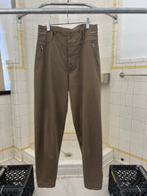 Load image into Gallery viewer, 1980s Katharine Hamnett Twill Khaki Baggy Trousers with Waist Synch and Tapered Cuff - Size L
