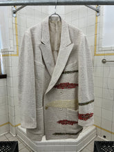 Load image into Gallery viewer, ss1992 Yohji Yamamoto Woven Silk Patched Double Breasted Blazer - Size XL