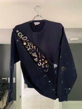 Load image into Gallery viewer, ss2021 Per Gotesson Slashed Vintage Paint Splattered Crewneck with Vintage Jewelry - Size S/M