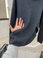 Load image into Gallery viewer, 1980s Marithe Francois Girbaud Wide Side Button High Neck Sweater with Cutout Pockets - Size S