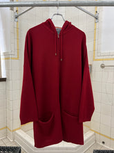 Load image into Gallery viewer, 1980s Marithe Francois Girbaud x Maillaparty Extended Red Hooded Zip-up Sweater - Size M