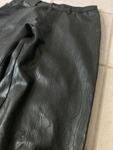 Load image into Gallery viewer, 1990s Dexter Wong Faux Leather Topography Pants - Size S