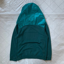 Load image into Gallery viewer, 2000s Final Home Teal Crewneck Sweater with Ripstop Monk Hood - Size M