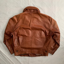 Load image into Gallery viewer, aw1992 Issey Miyake Leather Pillow Neck Flight Jacket with Packable Hood - Size XL