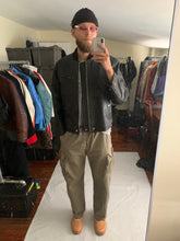 Load image into Gallery viewer, 1990 CDGH Cropped Black Leather Bomber Jacket - Size OS