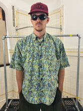 Load image into Gallery viewer, 1980s Katharine Hamnett Green Brick Graphic Shirt - Size M