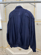 Load image into Gallery viewer, aw1986 Katharine Hamnett Silk Navy Cargo Bomber - Size OS