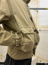Load image into Gallery viewer, 1980s Marithe Francois Girbaud x Complements Washed Khaki Cargo Jacket with Metal Clasp Closures - Size M