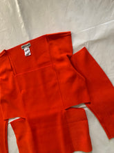 Load image into Gallery viewer, 1990s Issey Miyake Red Square Cutout Sweater - Size M