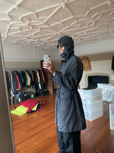 Load image into Gallery viewer, 1990s Armani Navy Hooded Military Parka - Size M