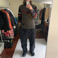 Load image into Gallery viewer, aw2007 Yohji Yamamoto Intarsia Cyborg 009 Villian Turtleneck Sweater - Size L