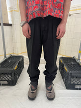 Load image into Gallery viewer, 1980s Katharine Hamnett Washed Black Pleated Tapered Trousers - Size M