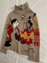Load image into Gallery viewer, 2010s Yohji Yamamoto x Cyborg 009 Intarsia Turtleneck - Size M